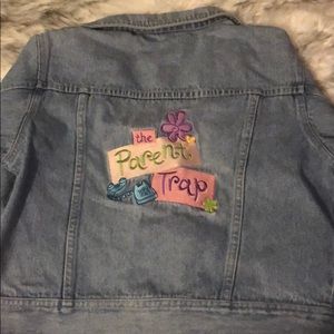 Vintage parent trap kids denim jacket